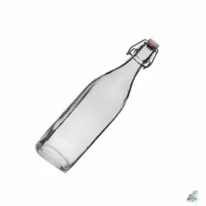 더캔피 보르미올리 사각 스윙유리병 1000ML 투명 위스키보관병 밀폐유리병 위스키소분병