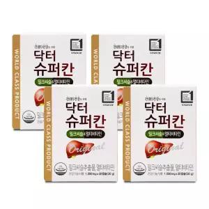 에이치엘사이언스 닥터슈퍼칸 밀크시슬 멀티비타민 1000mg x 30캡슐 4박스 I
