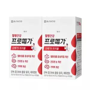종근당건강프로메가오메가3 트리플/654mg x 60캡슐x 2