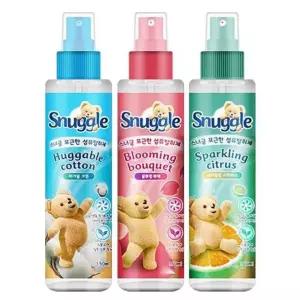 오라몰랑 스너글 섬유탈취제 3종세트 허거블코튼150ml 블루밍부케150ml 스파클링시트러스150ml