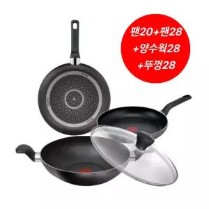 테팔 퍼펙트 브라운 프라이팬/웍 4종 세트