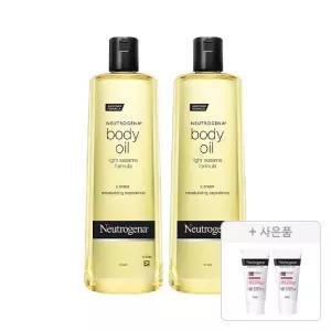 뉴트로지나 바디 오일 473ml, 2개 + 증정(인텐스 리페어 시카 에멀젼 15ml, 2개)