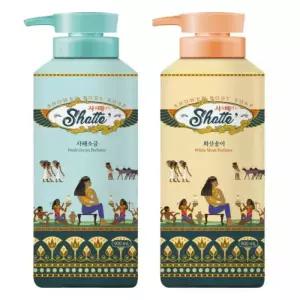 무궁화 샤워때비누 화산송이 900ml 1개 + 사해소금 900ml 1개