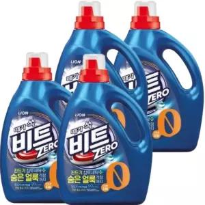 비트 진드기 액체세탁세제 드럼용 본품 3L 4개