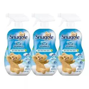 스너글 섬유탈취제 블루스파클 플러스 470ml 3개