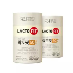 유산균 락토핏 50대+ 60포 2통 (2개월분)