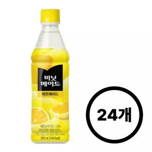 미닛메이드 레몬에이드 350ml, 24개