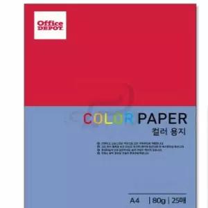 퍼니 연보라색A4 컬러색지 80G25매 팬시페이퍼 두꺼운색지 OA팬시페이퍼