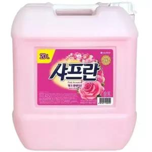 샤프란 섬유유연제 핑크 센세이션 20L 대용량