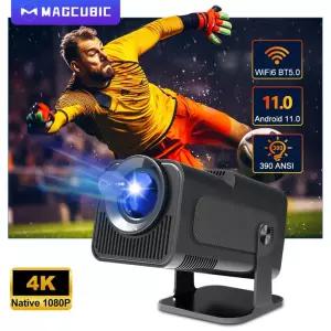 Magcubic 4K 안드로이드 11 프로젝터 네이티브 1080P 390ANSI HY320 듀얼 Wifi6 BT5.0 1920*1080P 시네마