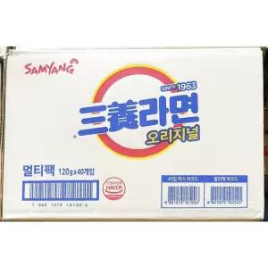 삼양라면(삼양 120g x40) 진라면 삼양라면 라면박스 식당용 업소용