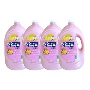 기분좋은향기 샤프란 섬유유연제 바닐라 핑크 3.1L 4개