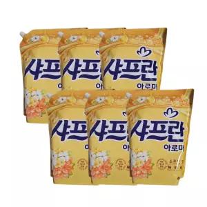 기분좋은향기 샤프란 섬유유연제 소프트코튼 2.1L 6개