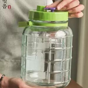 유리 과실주 주병 매실청 담금 유리병 유리 발효 용기 담금병 과실 저장 장아찌통 장아찌 주방 보관 음료