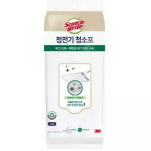 3M 정전기 청소포 먼지포 밀대 먼지 티슈 대형 30매입/일회용/청소/정전기포/부직포/청소기/제거/더블액션