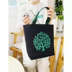 [쓰리몰] 돈꽃나무 가벼운 손가방 고급에코백 보조/외출가방 다용도가방