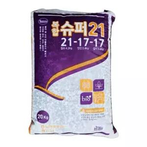 테온셀 슈퍼21 20kg 21-17-17 남해화학 질소인산가리 복합비료 추비