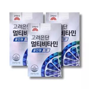 고려은단 멀티비타민 올인원 맨 1560mg 60정 3박스 /wb