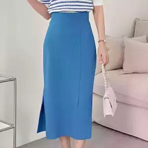 [모리스커밍홈] 슬릿 포인트 롱 H라인 스커트_M2603SK031B