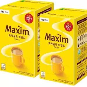 동서 맥심 모카골드 마일드 커피믹스 160T+20T X 2개 총 360T