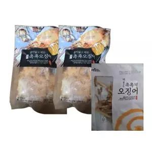 어부예찬 촉촉오징어 왕특대 4미(2미X2봉)+오징어채 1봉(50gX1) 국내산