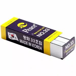평화 스테플러침 33호 3300 침대 클립 바인더 문서 사무 용품 종이 장식 정리 도구