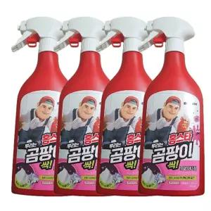 홈스타 맥스프레쉬 뿌리는 곰팡이 싹 곰팡이 제거제 (락스함유) 500ml 4개