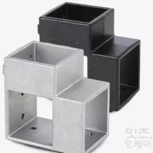 ITSOK 사각파이프조인트 4개 각관연결 조립식각파이프 스틸조인트