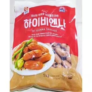 사조오양 비엔나 하이 1KG 비엔나소시지 소시지 안주 비엔나 업소용