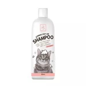 브리더랩 실크테라피 고양이 샴푸 300ml 피모세정 털엉킴방지 린스 플로랄향 피부진정