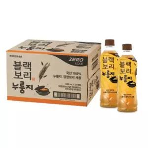 진로 하이트 블랙보리 누룽지 제로 칼로리 520ml 20개