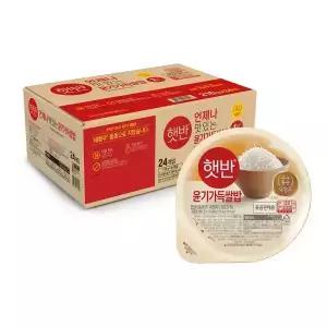 햇반 윤기가득쌀밥 210g 24입 1박스