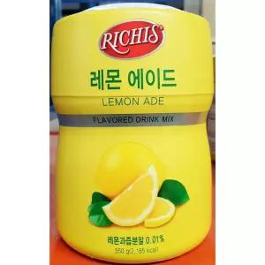 리치스 레몬에이드 파우더 550g 주스 액상음료베이스