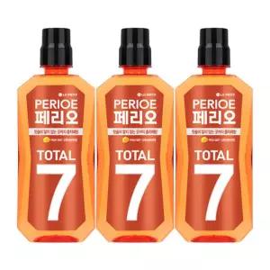페리오토탈7 가글 후레쉬 760ml 2개+1개 추가증정