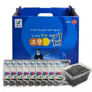 국내산 민속 조미김 고향김 3호 15gX10봉 선물세트 도시락김 민속김 김