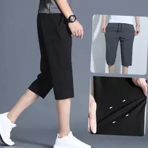 7부 바지 드로스트링 캐주얼 경량 남성 7부 슬랙스 여름