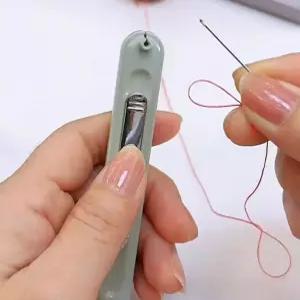 수선용 쪽가위 실끼우기 바느질 도구 가이드 미싱용품 실바늘꿰기도구 바늘실끼우개 반짓고리 자동실끼우기