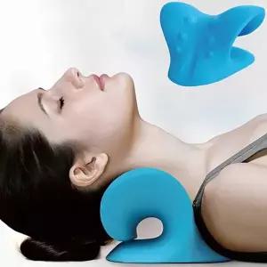 목 견인 베개 경추 지지대 기구 목 스트레칭 베개 받침대 목지지베개 스트레처 마사지 목베개 목지압