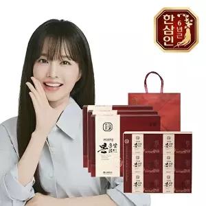 [한삼인][농협홍삼] 한삼인 홍삼본골드 50ml 30포 3세트+쇼핑백