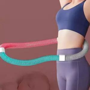 간편휴대 실내 스프링 훌라후프 다이어트 허리운동 지압 꽈배기 후프