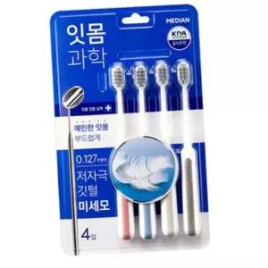 메디안 잇몸과학 예민한 금나노 저자극 미세모 이건강 깃털 칫솔