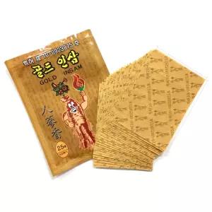 골드 인삼 손목 무릎 파스형식 패드 패치 25px10봉 스포츠 군대준비물