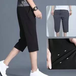 남성 7부 슬랙스 카프리 데일리 스판 7부 바지 여름 트레이닝 스포츠 레저 운동