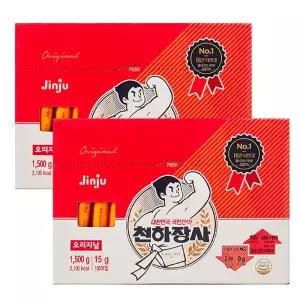 진주햄 천하장사 소세지 오리지널 15g 100개입 2개