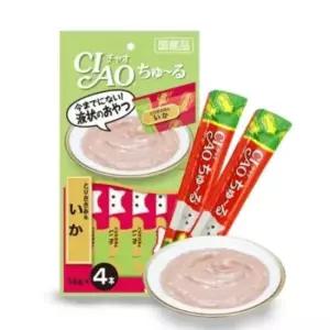 고양이사료 이나바 챠오츄르 닭가슴살n오징어 4개입 SC-79