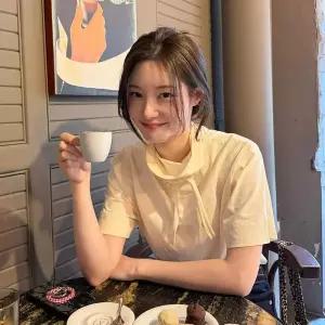 [롯데백화점]온앤온 타이 저지 블라우스 NEW6ME403