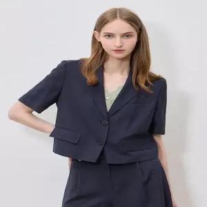 [리스트][리스트(LIST)] 감도높은 린넨 크롭 셋업 재킷 (택가격 228000원)
