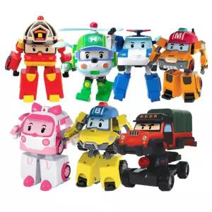 ROITOYS 로보카폴리 변신로봇 4인치 로이 엠버 헬리 마크 포처 모음전 7종 택1