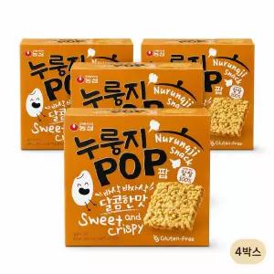 농심 누룽지팝 142g 4박스 글루텐프리 바삭바삭 달콤한맛 찹쌀