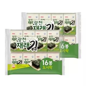[삼육김본사] 광천 재래김 도시락김 4g, 32봉
